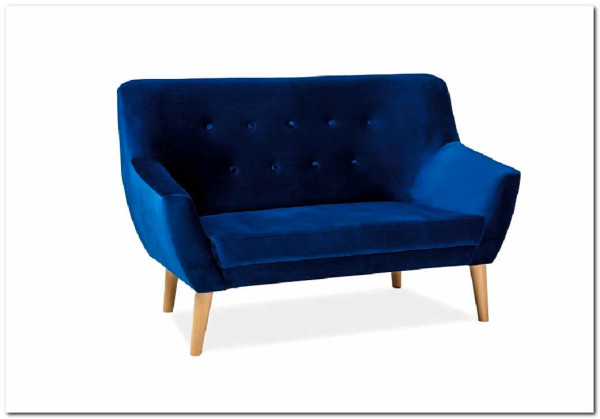 Диван Signal NORDIC 2 Velvet Bluvel 86 синий заказать по цене 54 053 руб. в Ростове на Дону в интернет магазине