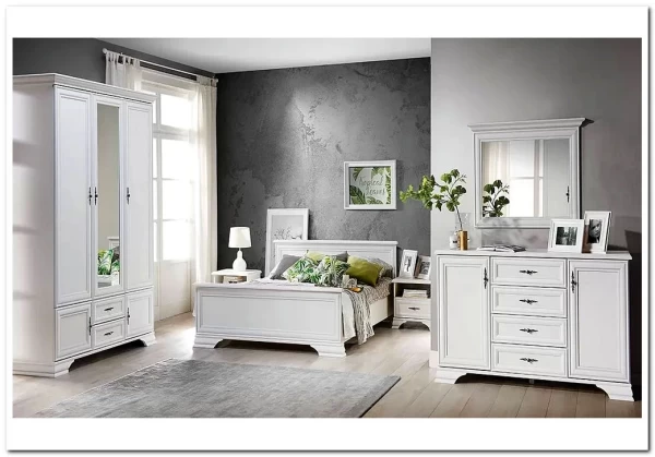 Мебель для спальни Кентаки БРВ белая заказать по цене 140 150 руб. в Ростове на Дону в интернет магазине