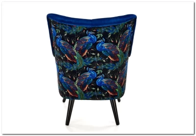 Кресло Halmar PAGONI (темно-синий/черный)