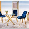 Стул кухонный Signal CHIC Velvet Bluvel 14 (серый/золотой) заказать по цене 10 726 руб. в Ростове на Дону в интернет магазине