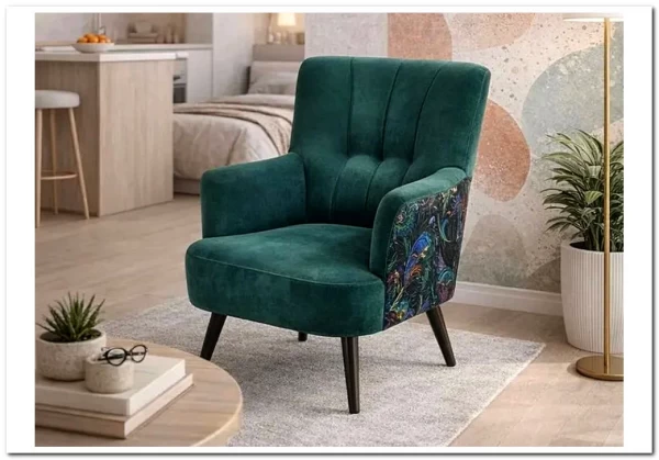 Кресло Halmar PAGONI (темно-зеленый/черный) заказать по цене 43 019 руб. в Ростове на Дону в интернет магазине