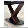 Стол BLANCO 160 MATT BLACK MARBLE SOLID CERAMIC / Орех, DISAUR заказать по цене 102 000 руб. в Ростове на Дону в интернет магазине