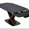 Стол BLANCO 160 MATT BLACK MARBLE SOLID CERAMIC / Орех, DISAUR заказать по цене 102 000 руб. в Ростове на Дону в интернет магазине