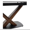 Стол BLANCO 160 MATT BLACK MARBLE SOLID CERAMIC / Орех, DISAUR заказать по цене 106 800 руб. в Ростове на Дону в интернет магазине