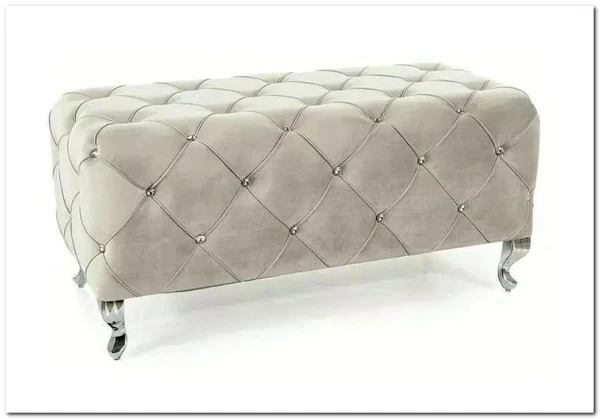 Скамья Signal HESTIA VELVET (светло-серый/серебряный) заказать по цене 38 606 руб. в Ростове на Дону в интернет магазине