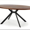 Стол обеденный Halmar LOCARNO (ореховый/черный) заказать по цене 44 604 руб. в Ростове на Дону в интернет магазине