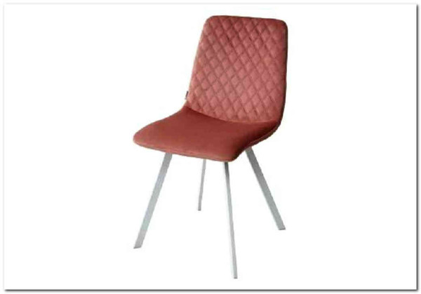 Стул DAIQUIRI BLUVEL-52 PINK / белый каркас, велюр заказать по цене 3 750 руб. в Ростове на Дону в интернет магазине