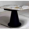 Стол TERAMO 135 GLOSS GRAND JADE SOLID CERAMIC, керамика, поворотн.механизм / Черный каркас, DISAUR заказать по цене 56 970 руб. в Ростове на Дону в интернет магазине