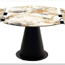 Стол TERAMO 135 GLOSS GRAND JADE SOLID CERAMIC, керамика, поворотн.механизм / Черный каркас, DISAUR заказать по цене 56 970 руб. в Ростове на Дону в интернет магазине