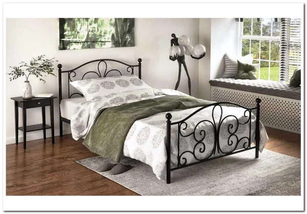 Кровать HALMAR PANAMA (черный) 120/200 заказать по цене 26 448 руб. в Ростове на Дону в интернет магазине