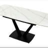 Стол ALATRI 120 MATT WHITE MARBLE SINTERED STONE / BLACK заказать по цене 75 200 руб. в Ростове на Дону в интернет магазине