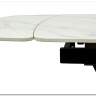 Стол ALATRI 120 MATT WHITE MARBLE SINTERED STONE / BLACK заказать по цене 75 200 руб. в Ростове на Дону в интернет магазине