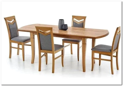 Стол обеденный Halmar FRYDERYK 160/240 раскладной (дуб крафт)