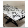 Стол VICENZA 180 раскладной GLOSS BULGARI WHITE, керамика / Черный, DISAUR заказать по цене 69 930 руб. в Ростове на Дону в интернет магазине