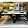 Стол VICENZA 180 раскладной GLOSS BULGARI WHITE, керамика / Черный, DISAUR заказать по цене 69 930 руб. в Ростове на Дону в интернет магазине