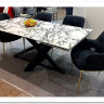 Стол VICENZA 180 раскладной GLOSS BULGARI WHITE, керамика / Черный, DISAUR заказать по цене 69 930 руб. в Ростове на Дону в интернет магазине