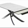 Стол ESTEBIO 160 KL-99 Белый мрамор матовый, итальянская керамика/ Серый металлик, DISAUR заказать по цене 100 240 руб. в Ростове на Дону в интернет магазине