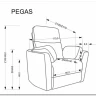 Кресло Halmar PEGAS (бежевый) заказать по цене 65 192 руб. в Ростове на Дону в интернет магазине