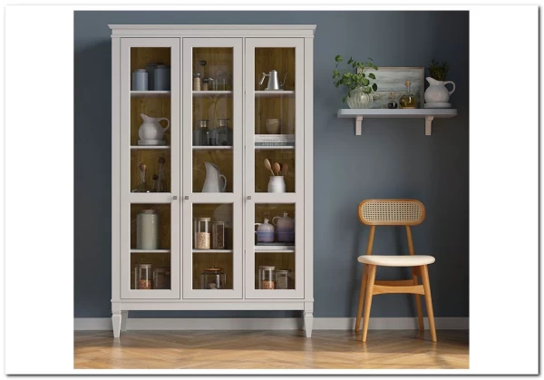 Шкаф для посуды Ольса-С 300 из массива сосны заказать по цене 70 805 руб. в Ростове на Дону в интернет магазине