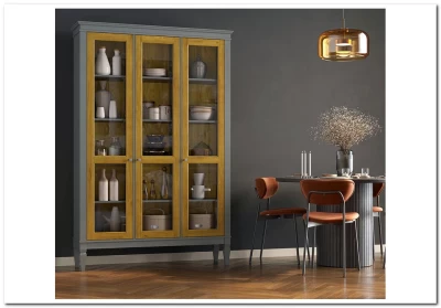 Шкаф для посуды Ольса-С 300 из массива сосны