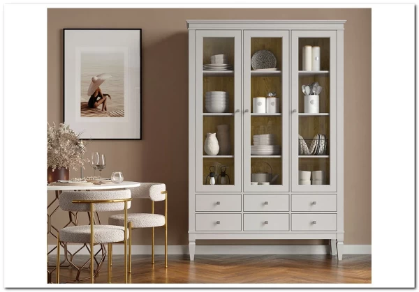 Шкаф для посуды Ольса-С 306 из массива сосны заказать по цене 81 929 руб. в Ростове на Дону в интернет магазине