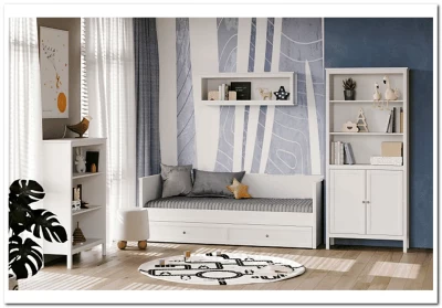 Кровать Ева LOZ/90 белый BRW
