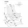 Кресло Signal VIVIEN Velvet (карри/черный) заказать по цене 52 138 руб. в Ростове на Дону в интернет магазине