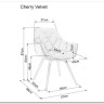 Стул кухонный Signal CHERRY Velvet Bluvel 78 (зеленый/черный мат) заказать по цене 14 573 руб. в Ростове на Дону в интернет магазине