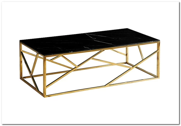Стол журнальный Signal ESCADA A II (эффект черного мрамора/золотой) заказать по цене 41 751 руб. в Ростове на Дону в интернет магазине