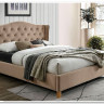 Кровать Signal ASPEN VELVET BLUVEL 28 (бежевый/дуб) 160/200 заказать по цене 62 781 руб. в Ростове на Дону в интернет магазине