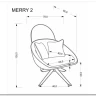 Кресло Halmar MERRY 2 (капучино) заказать по цене 32 490 руб. в Ростове на Дону в интернет магазине