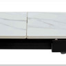 Стол CORNER 120 MATT WHITE MARBLE SOLID CERAMIC / BLACK заказать по цене 53 750 руб. в Ростове на Дону в интернет магазине