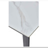 Стол CORNER 120 MATT WHITE MARBLE SOLID CERAMIC / BLACK заказать по цене 53 750 руб. в Ростове на Дону в интернет магазине