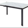 Стол CORNER 120 MATT WHITE MARBLE SOLID CERAMIC / BLACK заказать по цене 53 750 руб. в Ростове на Дону в интернет магазине