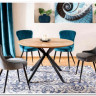 Стул кухонный Signal LOTUS VELVET (черный/черный) заказать по цене 12 364 руб. в Ростове на Дону в интернет магазине