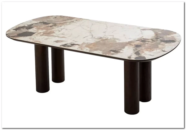 Стол ПИНО (PINO) 210 цвет CA035, керамика / ТЕМНЫЙ ОРЕХ, ®DISAUR заказать по цене 80 700 руб. в Ростове на Дону в интернет магазине