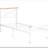 Купить Кровать Iris (mod.9311) дерево гевея/металл, 90*200 см (Single bed), Белый (White) с доставкой по России по цене производителя можно в магазине Другая Мебель в Ростове на Дону