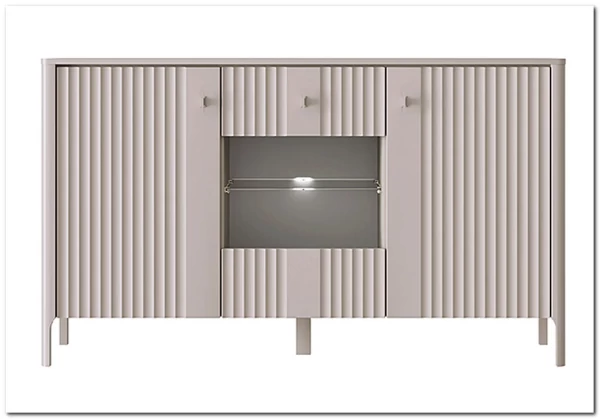 Тумба-витрина Dalia персидский жемчуг KOM1W2D BRW заказать по цене 31 000 руб. в Ростове на Дону в интернет магазине