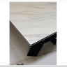 Стол ORISTANO 200 MARBLES KL-99 Белый мрамор матовый, итальянская керамика/ черный каркас, DISAUR заказать по цене 99 040 руб. в Ростове на Дону в интернет магазине