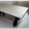 Стол ORISTANO 200 MARBLES KL-99 Белый мрамор матовый, итальянская керамика/ черный каркас, DISAUR заказать по цене 99 040 руб. в Ростове на Дону в интернет магазине