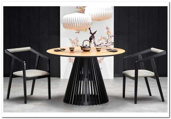 Стол обеденный Halmar MIYAKI 120 дуб натуральный/черный заказать по цене 87 560 руб. в Ростове на Дону в интернет магазине