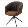 Стул ГИССЕН (GISSEN) 360 град., цвет КОФЕ HP032-08A PU / V885-1, экокожа / ткань / ЛАТТЕ, ®DISAUR заказать по цене 18 550 руб. в Ростове на Дону в интернет магазине