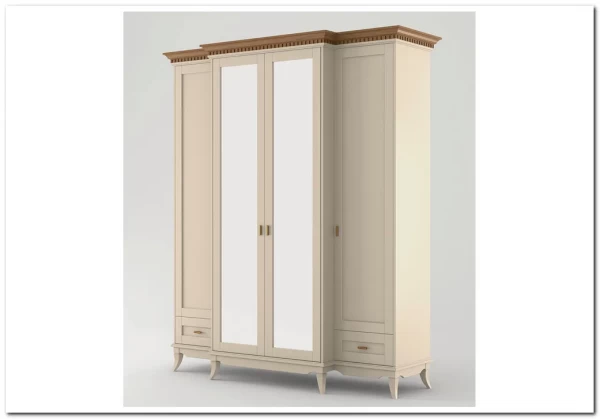 Шкаф четырехдверный Римини заказать по цене 183 969 руб. в Ростове на Дону в интернет магазине