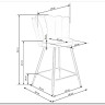 Стул барный Halmar H106 (темно-зеленый/черный/золотой) заказать по цене 13 590 руб. в Ростове на Дону в интернет магазине