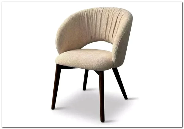 Стул ПИОЛА (PIOLA), цвет СВЕТЛО-БЕЖЕВЫЙ CITY-102, букле / ОРЕХ каркас, ®DISAUR заказать по цене 15 150 руб. в Ростове на Дону в интернет магазине