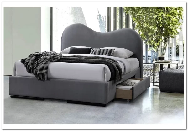 Кровать Halmar AMBER (серый) 160/200 заказать по цене 68 988 руб. в Ростове на Дону в интернет магазине
