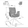Стул кухонный Signal WING Brego 31 (светло-бежевый/черный) заказать по цене 23 334 руб. в Ростове на Дону в интернет магазине