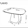 Стол обеденный Halmar FLAVIO 120 (белый) заказать по цене 51 231 руб. в Ростове на Дону в интернет магазине