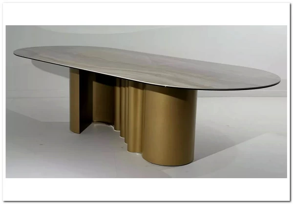 Стол ВЕНТО (VENTO) 280 ТОПАЗ TL-617, испанская керамика / Шампань каркас, ®DISAUR заказать по цене 102 800 руб. в Ростове на Дону в интернет магазине