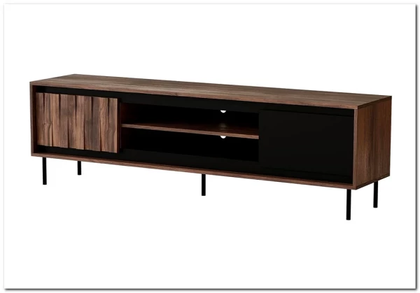 Тумба под телевизор Halmar SWING RTV-1 (орех/черный) заказать по цене 28 685 руб. в Ростове на Дону в интернет магазине